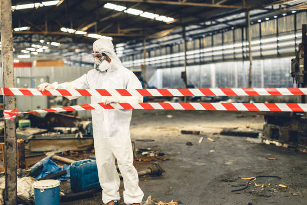Professional Biohazard technician working in Danville, NH